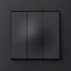 Elko plus bryter innfelt 1+1+1 sort