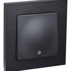 Elko plus bryter innfelt 2 sort