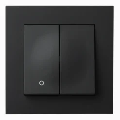 Elko plus bryter 2-1-pol innfelt 10a sort