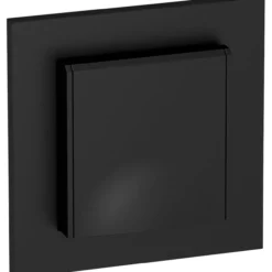 Elko plus enkel stikkontakt ip44 innfelt sort