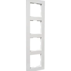 Elko plus ramme 4-hull hvit