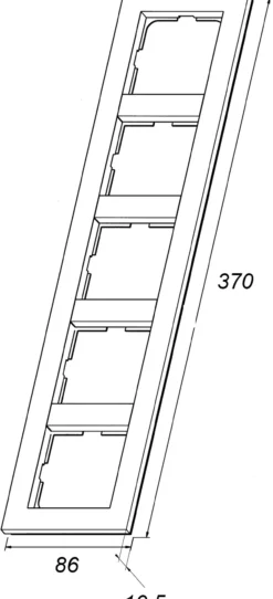 Elko plus ramme 5-hull sort