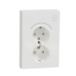 Elko plus smartstikk dobbel 16a innfelt hvit