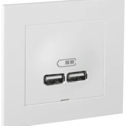 Elko plus usb kontakt hvit