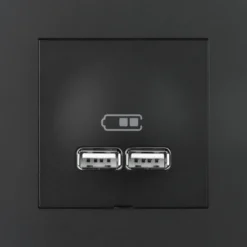 Elko plus usb kontakt sort