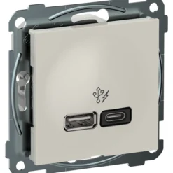 Elko plus usb pd a+c lader 45w polarhvit