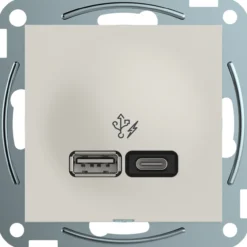 Elko plus usb pd a+c lader 45w polarhvit