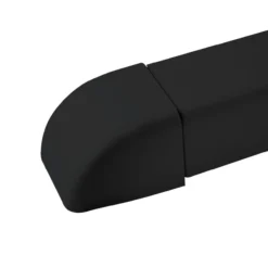 Endelokk 80x60mm, sort