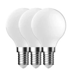 Energetic pære e14 filament g45 4w 470lm 2700k hvit - 3 pk