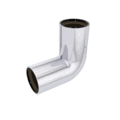 Faluvulk 40 mm bend dobbelmuffe 90 grd.