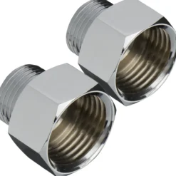 Fix-pro nippelmuffe 3/8" x 1/2" krom