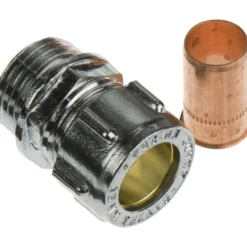 Fix-pro tippunion 15mm x 1/2" til kobberrør forkrommet