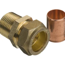 Fix-pro tippunion 22mm x 3/4" til kobberrør