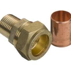 Fix-pro tippunion 22mm x 1/2" til kobberrør