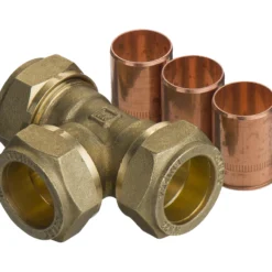 Fix-pro t-rør 22mm til kobberrør