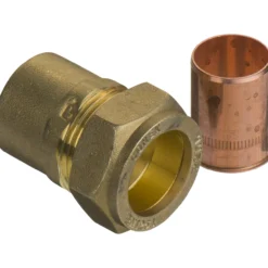 Fix-pro union 22mm x 1/2" til kobberrør