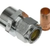 Fix-pro union 12mm x 3/8" til kobberrør forkrommet