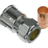 Fix-pro union 15mm x 1/2" til kobberrør forkrommet