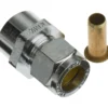 Fix-pro union 12mm x 3/8" til pex-rør forkrommet