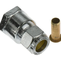 Fix-pro union 12mm x 1/2" til pex-rør forkrommet
