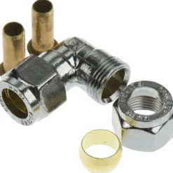 Fix-pro vinkel 12mm til pex-rør forkrommet