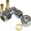Fix-pro vinkel 10mm til pex-rør forkrommet