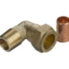Fix-pro vinkel m/nippel 18mm x 1/2" til kobberrør