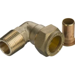 Fix-pro vinkel m/nippel 18mm x 1/2" til pex-rør