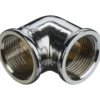 Fix-pro vinkel 90° 3/4" muffe/muffe krom