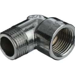 Fix-pro vinkel 90° 1/2" muffe/nippel krom
