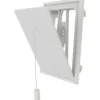 Flexit klaffventil hvit plast 5"x5"