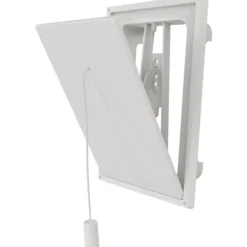 Flexit klaffventil hvit plast 5"x5"