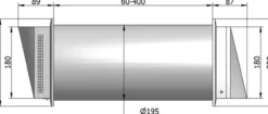 Flexit lydventil aero 125db hvit