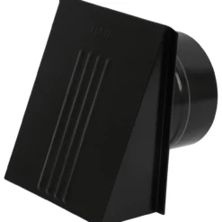 Flexit ventilatorventil m/spjeld sort ø150