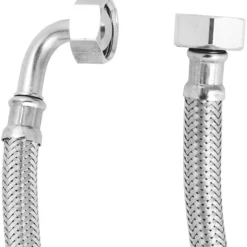 Flx trykkslange til kabinett 1/2" rett x 1/2" vinkel 120 cm