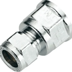 Fonta union 10mm x 1/2" forkrommet cu