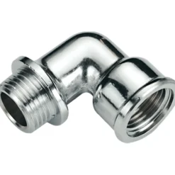 Fonta vinkel muffe/nippel 3/8" forkrommet