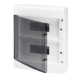Gewiss sikringsskap 24 moduler ip40 plast hvit med jordskinne