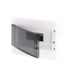 Gewiss sikringsskap 12 moduler ip40 plast hvit med jordskinne