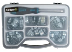 Green-it slangeklemme sett i koffert