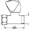 Grohe atlanta stoppekran 3/4" krom
