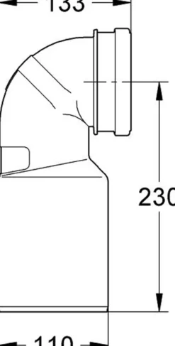 Grohe avløpsbend dn 90/90