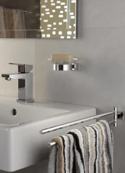 Grohe essentials cube dobbel håndkleholder 44 cm