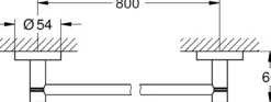 Grohe essentials håndkleestang 85,5 cm