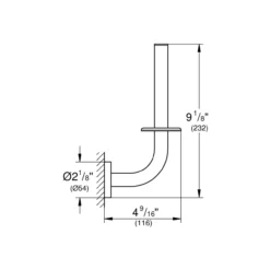 Grohe essentials reserverullholder hard grafitt