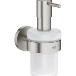 Grohe essentials såpedispenser m/holder supersteel