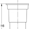 Grohe 45-18 l adapter for av1-ventil