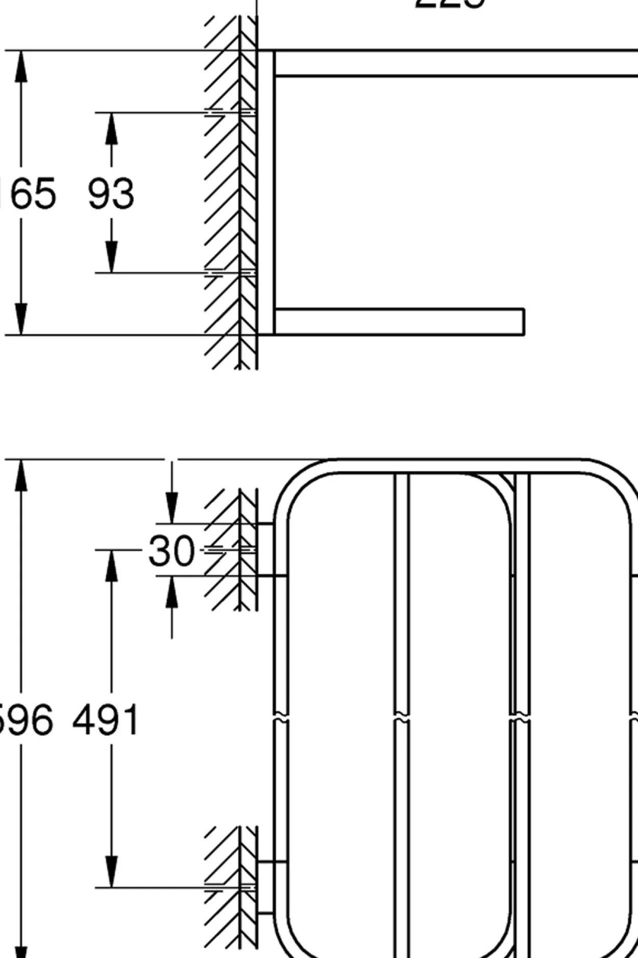 Grohe selection multi håndkleholder 600 børstet warm sunset
