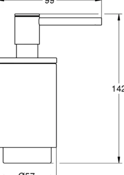 Grohe selection såpedispenser børstet hard grafitt