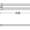 Grohe start cube svingbar håndkleholder supersteel